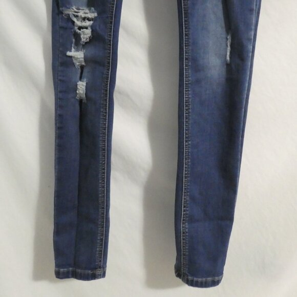 SWS X DENIM CO. CALI | size 7 | Blue Distressed Denim | Cali High Rise Skinny - Picture 7 of 16